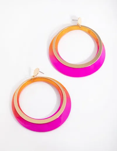 Lovisa Gold Two Tone Shell Drop Earrings