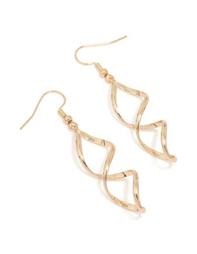 Lovisa Gold Wave Drop Earrings