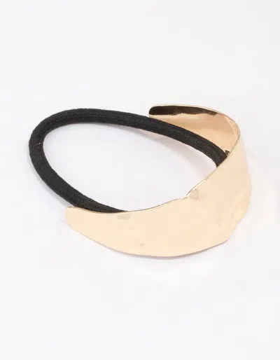 Lovisa Gold Wavy Pony Tail Hair Tie In Black