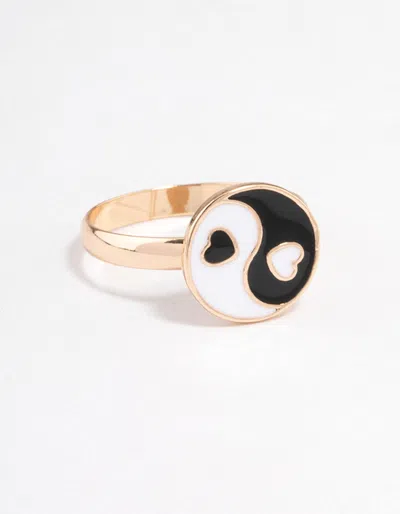 Lovisa Gold Yin & Yang Ring In Multi