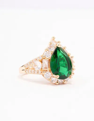 Lovisa Green Grand Pear Cocktail Ring