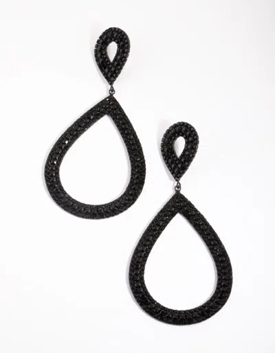 Lovisa Gunmetal Teardrop Statement Earrings In Multi