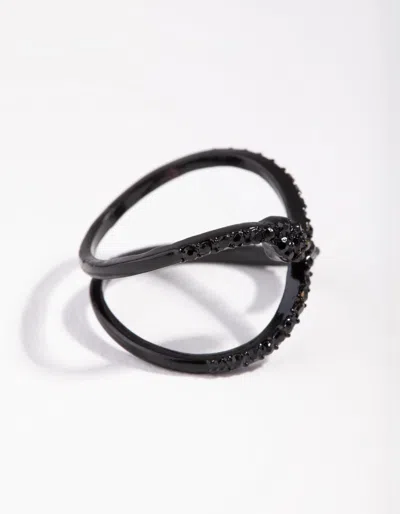 Lovisa Mate Infinity Diamante Snake Ring In Orange