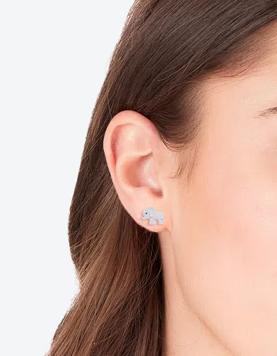 Lovisa Mini Elephant Stud Earrings In Silver