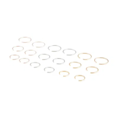Lovisa Mixed Metal Plain Faux Body Hoops In Multi