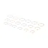Lovisa Mixed Metal Plain Faux Body Hoops In Silver