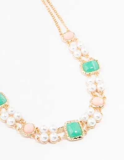 Lovisa Pearl & Stone Bohemian Belt In Multi