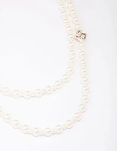 Lovisa Pearl Layered Necklace In White