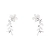 Lovisa Pearlised Jewel Flower Vine Ear Cuff Two Pack In Silver