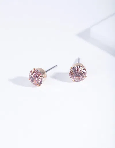 Lovisa Pink Claw Diamante Stud Earrings