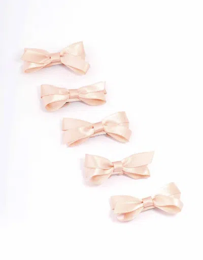 Lovisa Pink Mini Hair Bows 5-pack