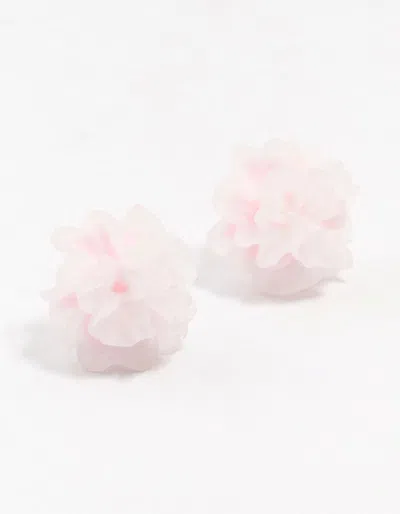 Lovisa Plastic Dahlia Flower Stud Earrings In Pink