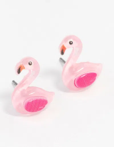 Lovisa Plastic Flamingo Stud Earrings In Pink