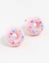 Lovisa Plastic Sprinkle Doughnut Stud Earrings In Multi