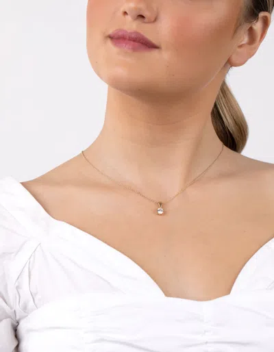 Lovisa Premium Gold-plated 925 Sterling Silver 1 Carat Cubic Zirconia Necklace