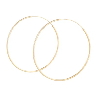 Lovisa Premium Gold-plated 925 Sterling Silver 50mm Hoop