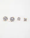 Lovisa Premium Gold-plated 925 Sterling Silver Cubic Zirconia Stud Pack
