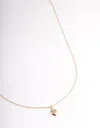 Lovisa Premium Gold-plated 925 Sterling Silver Puff Heart Pendant Necklace
