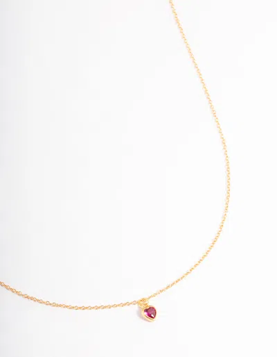 Lovisa Premium Gold-plated 925 Sterling Silver Stone Heart Necklace