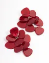 Lovisa Red Coated Drop Earrings In Red