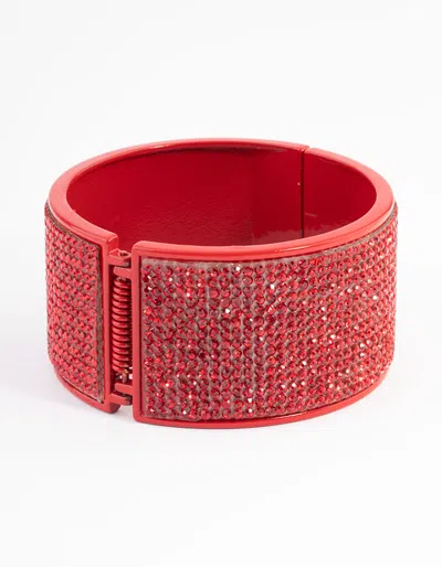 Lovisa Red Statement Diamante Clamp Bracelet
