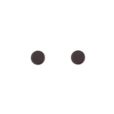Lovisa Rhodium Black Disc Earrings