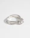 Lovisa Rhodium Cubic Zirconia Ring In Silver