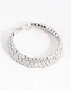 Lovisa Rhodium Cubic Zirconia Tennis Bracelet In Multi