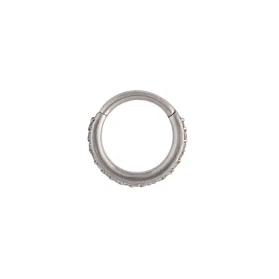 Lovisa Rhodium Diamante Hinged Ring Clicker Earring In Multi