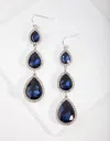 Lovisa Rhodium Diamante Teardrop Earrings In Silver