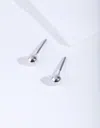 Lovisa Rhodium Mini Plain Ball Stud Earrings In Silver