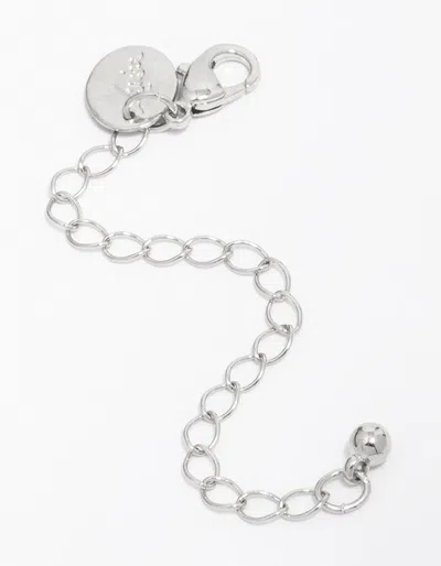 Lovisa Rhodium Necklace Chain Extender In Silver