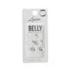 Lovisa Rhodium Surgical Steel Pave And Diamante 4-pack Belly Bar In Multi