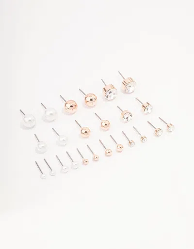 Lovisa Rose Gold Basic Stud Earring 12-pack