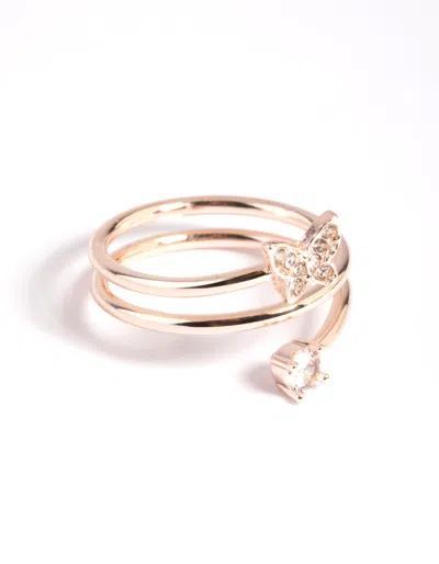 Lovisa Rose Gold Butterfly Wrap Ring