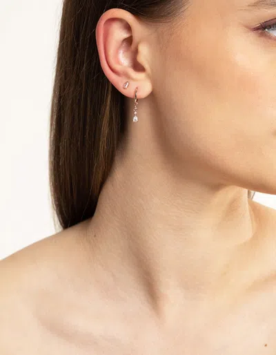 Lovisa Rose Gold Crystal Pear Huggie Earrings 6-pack