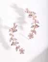 Lovisa Rose Gold Floral Cuff Earrings In Multi