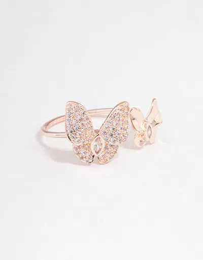 Lovisa Rose Gold Glam Butterfly Ring