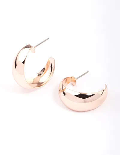 Lovisa Rose Gold Open Chubby Hoop Earrings