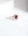 Lovisa Rose Gold Pink Stone Engagement Ring In Multi