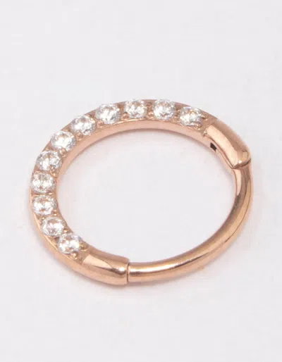 Lovisa Rose Gold Plated Surgical Steel Clicker Ring