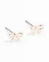 Lovisa Rose Gold String Bow Stud Earrings In Gold