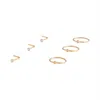 Lovisa Shiny Gold Ball Nose Ring Stud 6 Pack In Gold