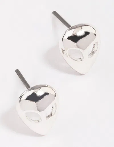 Lovisa Silver Alien Head Stud Earrings