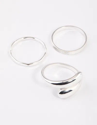 Lovisa Silver Classic Wrap Ring Pack