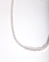 Lovisa Silver Cubic Zirconia Graduating Diamante Necklace In Silver