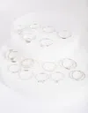 Lovisa Silver Diacut Ring 26 Pack In Silver