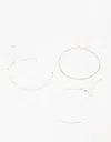 Lovisa Silver Disc & Cupchain Anklets 3-pack In Silver