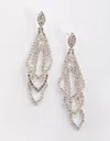 Lovisa Silver Layered Geometric Chain Earrings In Silver