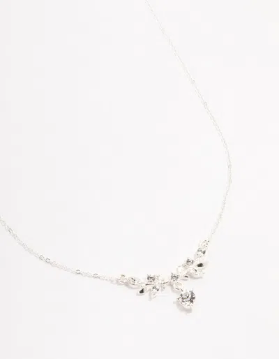 Lovisa Silver Marquise Czech Crystal Vine Necklace